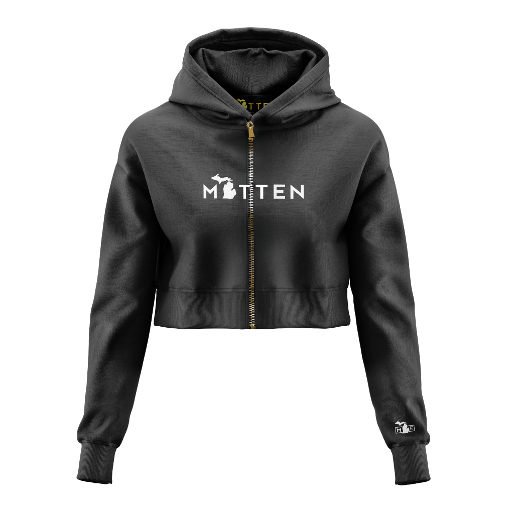 Women's Classic 3 Crop Hoodie Black