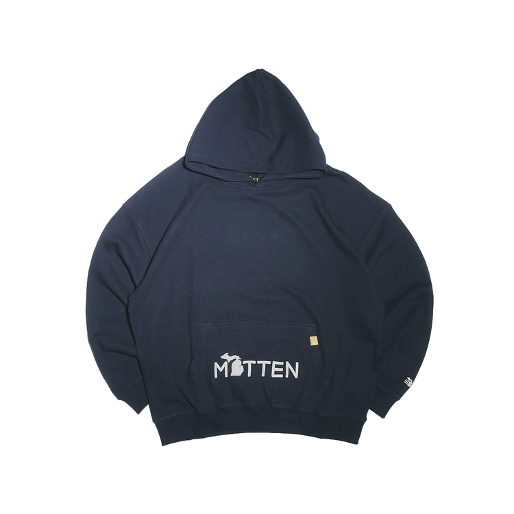 Classic 3 Waffle Hoodie Navy