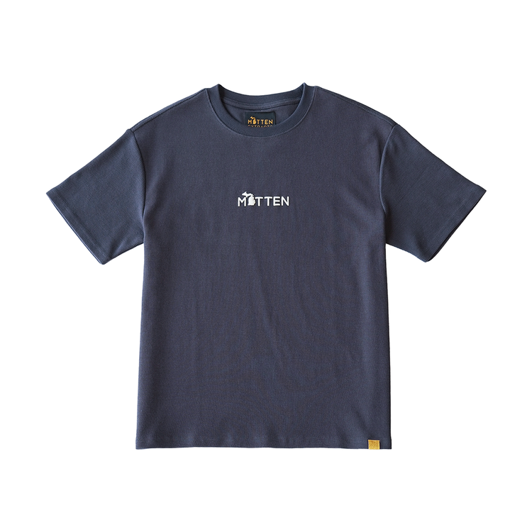 Classic 3 Waffle T-Shirt Navy