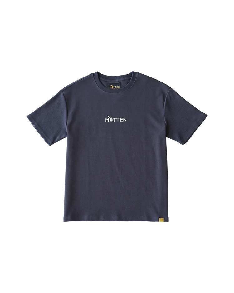 Classic 3 Waffle T-Shirt Navy