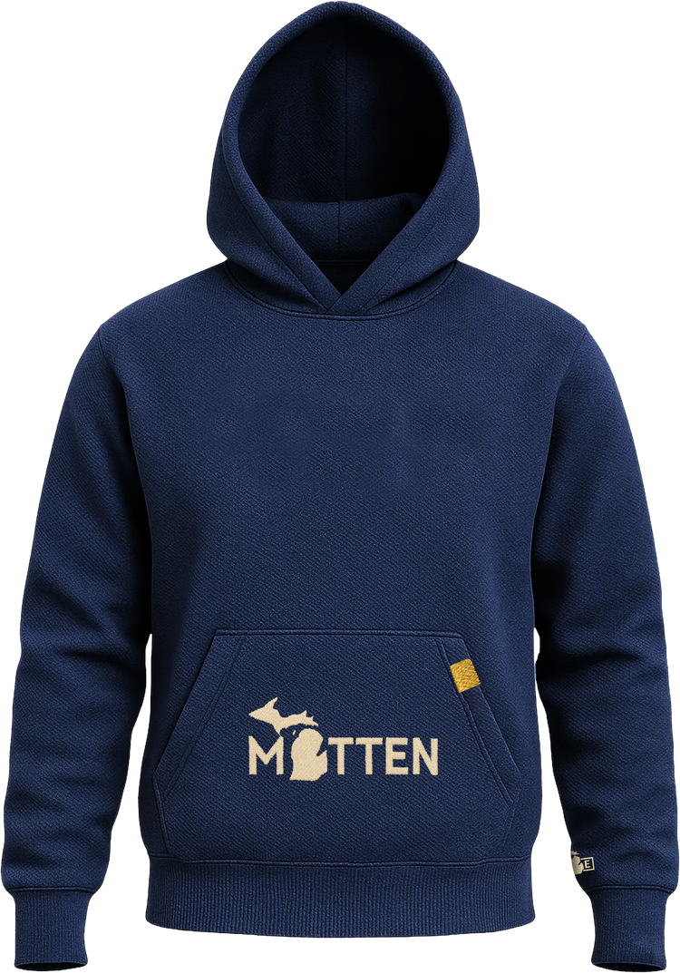 Classic 3 Waffle Hoodie Navy