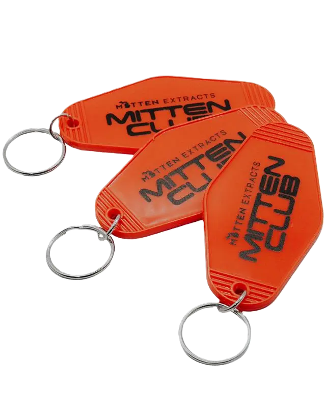 Mitten Club Orange Keychain